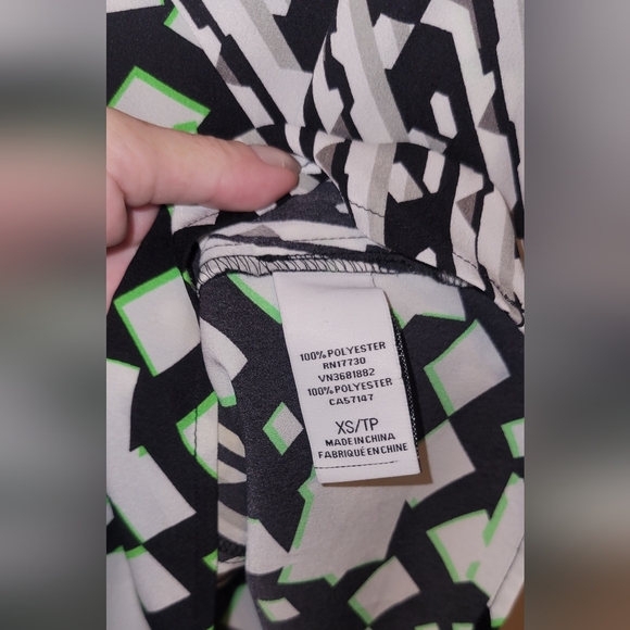 Peter Pilotto for Target Geometric Sleeveless Blouse XS NWOT - Picture 7 of 9